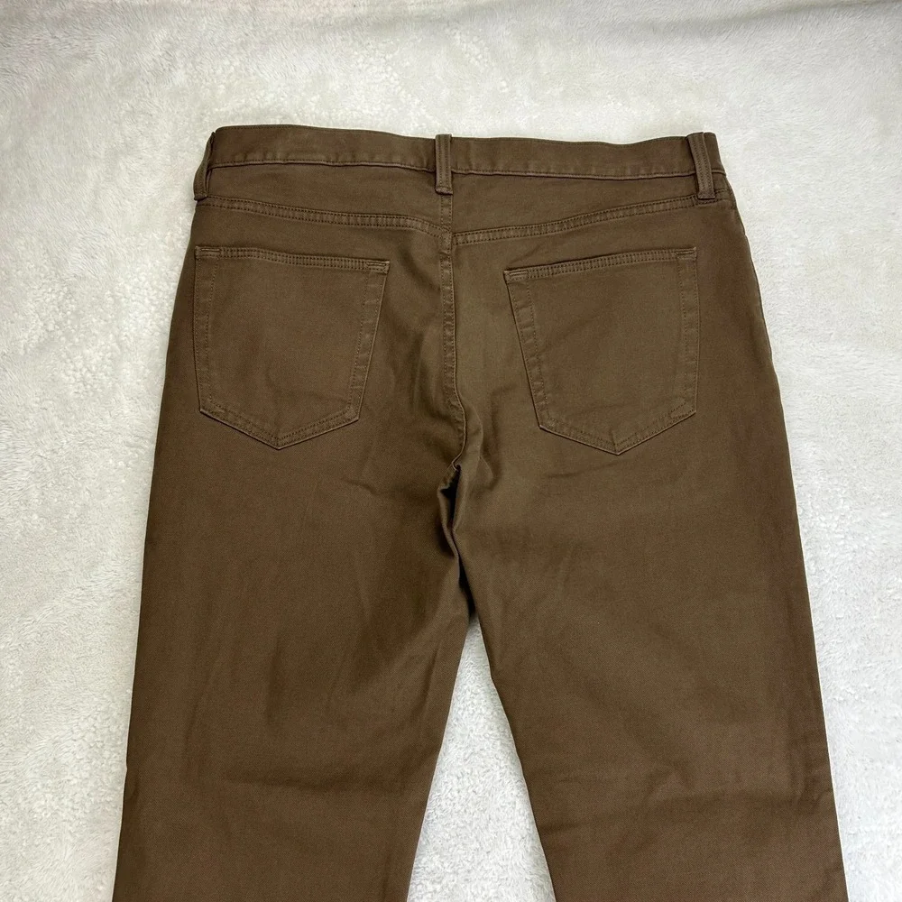 Banana Republic Traveler Jeans Mens 33x30 Brown Slim Fit Mid Rise Stretch Preppy
